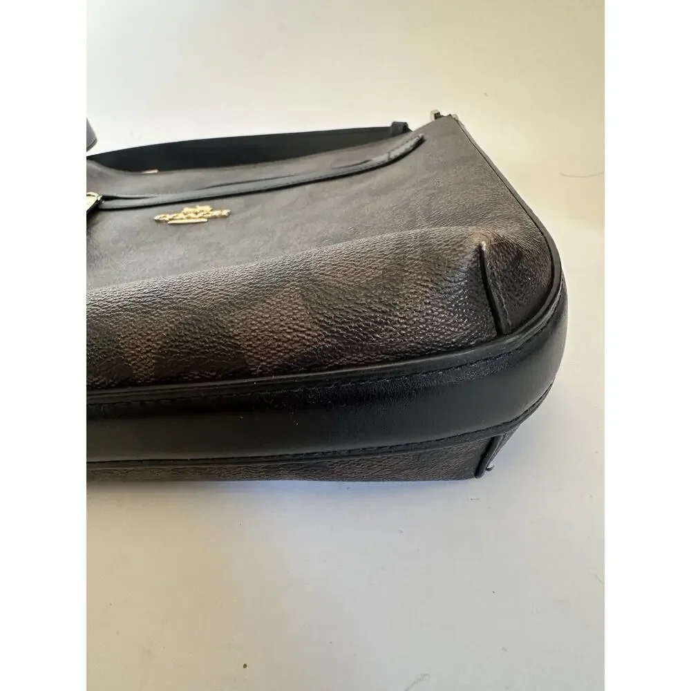 COACH Mae File Crossbody In Signature Canvas coach bag